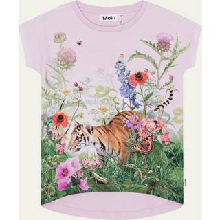 Molo GOTS Ragnhilde T-shirt Garden Explore 98 cm  Lilla  98 cm  kvinde