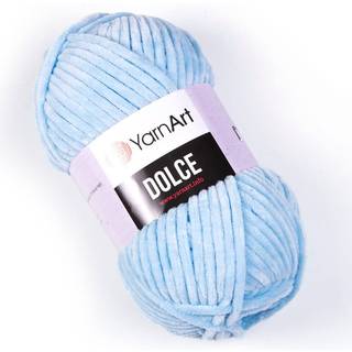 Garn Art Dolce Garn 100 % MicroPolyester Fljlstppe Amigurumi Super Bulky :6 Baby Chenille Garn (1 ngle 749-BABY Bl)