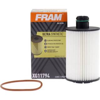FRAM ultrasyntetisk udskiftningsoliefilter til biler designet til syntetiske olieskift, der varer op til 20k Miles XG11794 med SureGrip (pakke me
