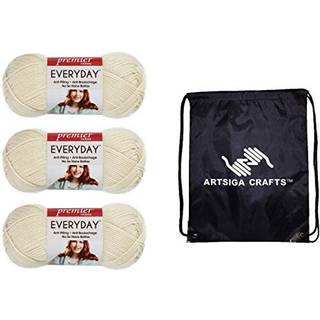 Premier garner hver dag Anti-Pilling Solid Cream DN100-2 (3-SKEINS-Samme farvestof) nr