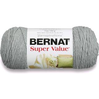Bernat Super Value Garn 5 oz Soft Grey 1 Bold