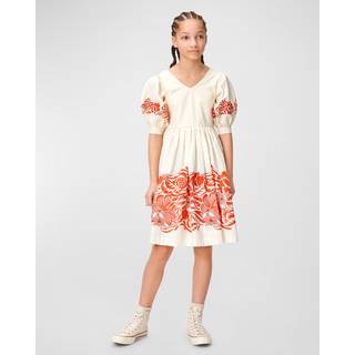Molo GOTS Camilo Kjole Folklore 110/116 cm  Creme  110/116 cm  kvinde