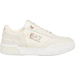 EMPORIO ARMANI Herren Sneaker beige,weiß Glattleder