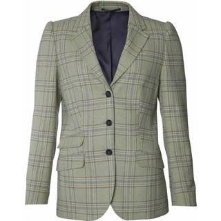 Chevalier Advie Tweed Blazer Kvinder Willow Grøn Ternet 40W. -