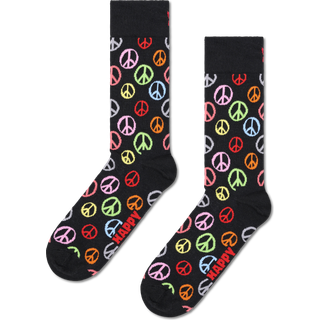 Happy Socks Peace Sock - Black - Str 41/46