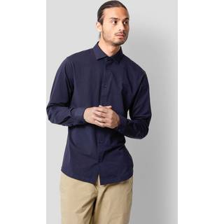 Clean formal stretch shirt - Navy