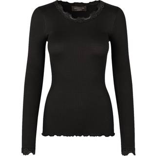 Silk T-shirt W/ Lace