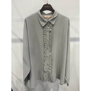 Marta Du Chateau Mdc Mollie Shirt 4881 Fango Stripe Skjorte
