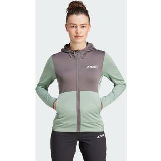 XPR LT Fleece Hood Jacket W SILGRN/CHACOA (M)