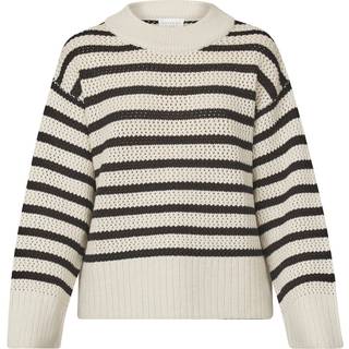 SisterS Point - Hava-stripe.ca - Striktrøjer og cardigans til kvinder - Bamboo/black - M