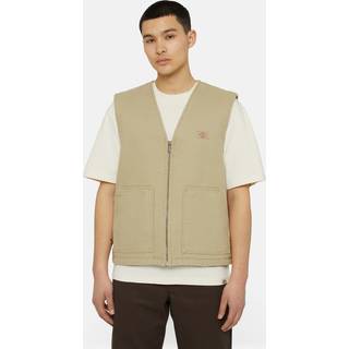 Dickies Men's Duck Canvas Summer Vest Sw Desert Sand, S