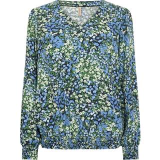 Soyaconcept Abelone 2 Bluse Blomstret Blå-S