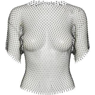 PIECES dame bluse PCMILLE - Black RHINE STONE - Onesize