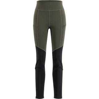 Lundhags Women's Fulu Wool Tights Dark Forest Green/Black, DK Forest Green/Black, XS