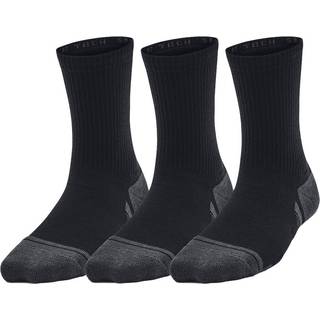 Under Armour Performance Tech Kids' 3-Pack Crew Socks Black / Black / Jet Gray XS