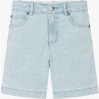 Stella McCartney Kids Logo denim shorts - blue - Y 6