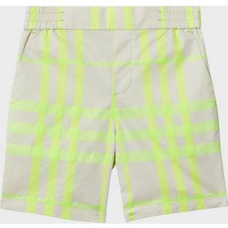 Burberry Kids Burberry Check cotton-blend shorts - green - Y 6
