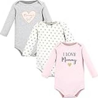 Hudson baby unisex baby bomuld lang?rmet bodysuits pige mor 0-3 m?neder