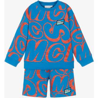 Stella McCartney Kids Printed cotton sweatshirt and shorts - multicoloured - Y 4