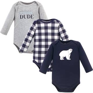 Hudson baby unisex baby bomuld langærmet bodysuits isbjørn 9-12 måneder