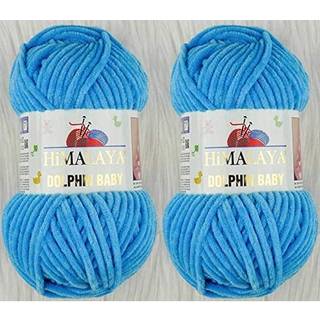 Himalaya Dolphin Baby Yarn Strik Yarn 2 Skeins 264 yards 2x100gram Super volumin?s baby t?ppe garn (80326)