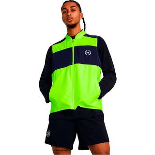 Under Armour Run Everywhere Running Vests Men - Neon Yellow, Dark Blue, Size S - neon_yellow