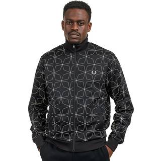 Fred Perry Herren Cardigan schwarz unifarben