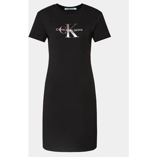 Monogram T-shirt Dress - Black - XXS
