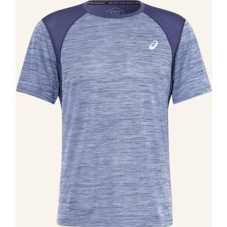 Asics Men's Road Short Sleeve Top Denim Blue/Thunder Blue, S