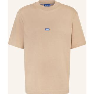 HUGO Blue Nieros Logo T Shirt Beige