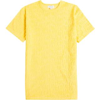 Marc Jacobs Kids Monogram jacquard cotton-blend terry dress - yellow - Y 5