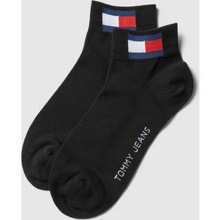Tommy Men Uni Flag Quarter Sock 2-pak - Black - Str 35/38 * Kampagne *