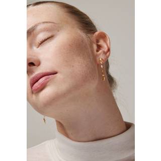 Enamel - Sienna øreringe i forgyldt sølv