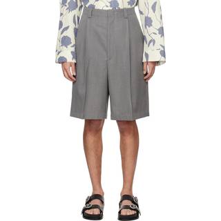 Jacquemus Le Bermuda Salti virgin wool Bermuda shorts - grey - EU 46