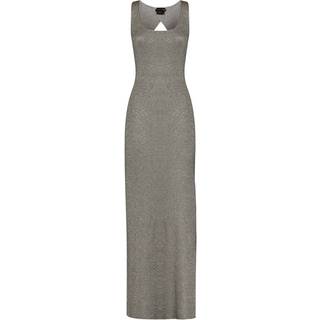 Tom Ford Metallic knit maxi dress - silver - L