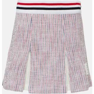 Thom Browne Pleated cotton-blend miniskirt - multicoloured - XL