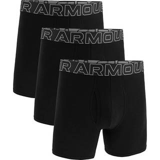 Under Armour Performance Cotton Men's 6" 3-Pack Boxerjock® Black / Black / Steel S