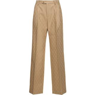 Gucci GG wool jacquard straight pants - beige - S
