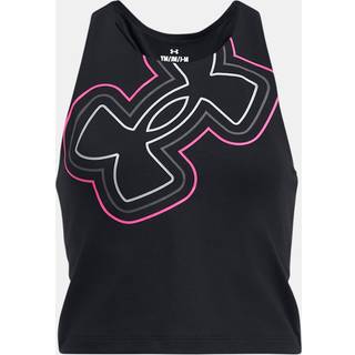 Tanktop Under Armour Motion Branded Crop Tank 1384210-001 Størrelse YXL
