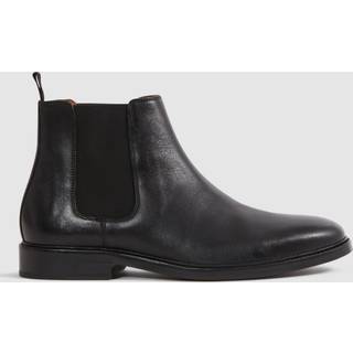 Reiss Reiss Black Renor Leather Chelsea Boots