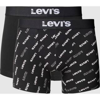 Levis 2-pak Logo Aop Boxer Brief - Black - Small
