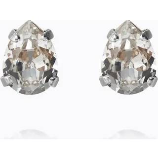 Super Petite Drop Stud øreringe crystal rhodium