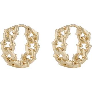 Snö Of Sweden Gina Ring Earring Plain Gold Onesize