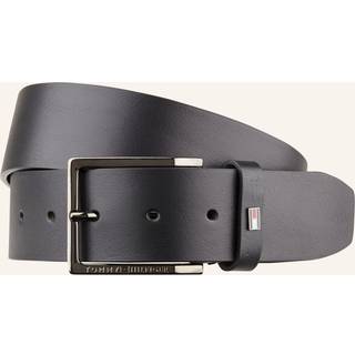 Tommy Hilfiger Herren Gürtel schwarz Glattleder
