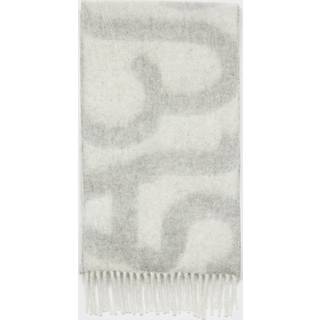 Acne Studios Scarf Logo Fringe ONESIZE - Ljusgrå - ONESIZE