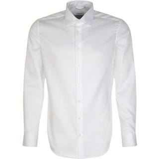 Seidensticker Herren Hemd beige,weiß Slim Fit