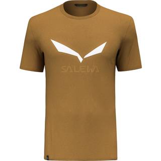 Salewa Solidlogo Dry T-Shirt Funktionsshirt Herrer størrelse 50 - L farve brun