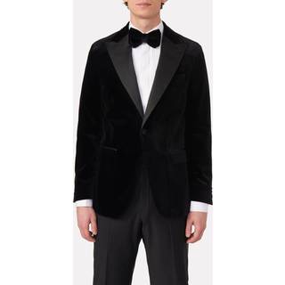 Oscar Jacobson Frampton Velvet Tuxedo Blazer Black
