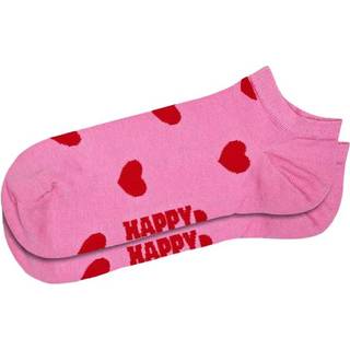Happy Socks Hearts Low Sock - Pink/Red - Str 36/40 * Kampagne *