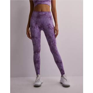 Define Seamless Tie Dye Tights Lavender